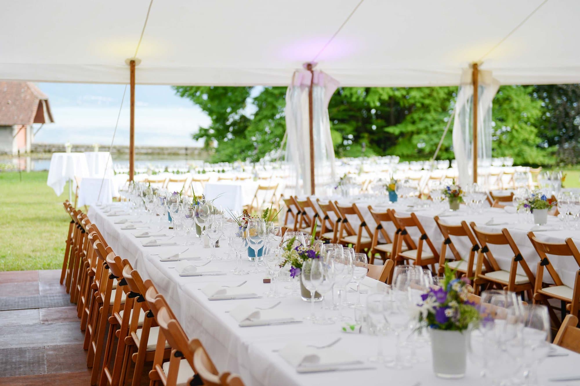 Tents at a corporate event in Cham